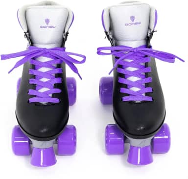 Bel - Patins Quad Retrô Basic Preto & Roxo