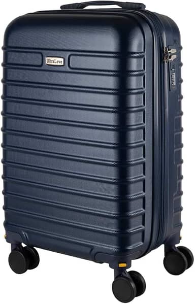 Mala de Bordo 10KG Expansível Padrão Anac Giratória Fan (Azul Marinho Fan)