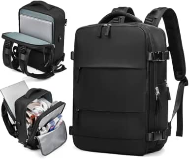 Mochila Viagem Avião Low Cost Compartimento Para Sapatos Compartimento Para Notebook Usb Bolso Para Objetos úmidos