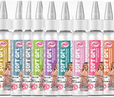 Coleção Beca Milano Corantes Soft Gel Kit 25g Cada Mix