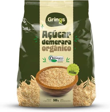 Grings Açúcar Demerara Dourado Orgânico 500G