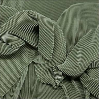 Tecido plissado tecido elástico linha textura elástica listras finas tecido designer para calças sociais terno costura 150 cm largura M105F2 (verde)