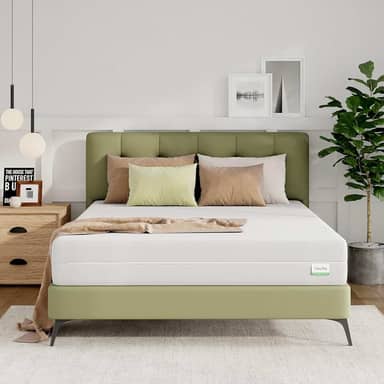 Novilla Colchão Queen, colchão de espuma de 15 cm, design de corte em bloco, colchão Queen Size oferece zona de ar dupla, colchão queen dobrável para dormir nas costas e nas laterais