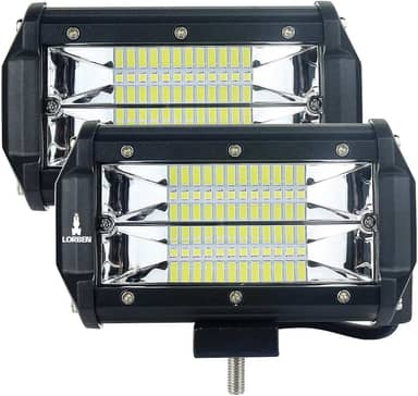 Farol Milha Lorben Retangular Led 72w Off Road Trilha 4x4