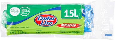 Ni-SHEN Saco Lixo Embalixo Wecycle Reforçado Azul 15 Litros