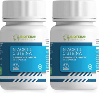 N-Acetil Cisteína 60 Cápsulas BIOTEAH Orginal Suplemento Alimentar Antioxidante Vitaminas
