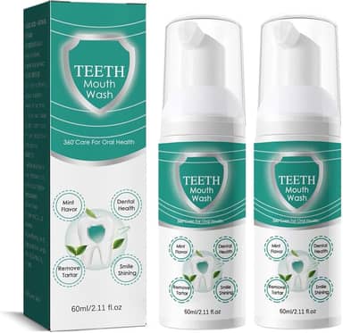 2 unidades de pasta de dente de espuma, pasta de dente para remoção de manchas para dentes sensíveis, espuma de mousse ultrafina, limpa profundamente as gengivas, remove manchas, refresca o hálito (2)