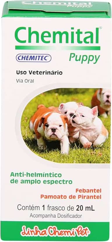 CHEMITEC Vermífugo Puppy 20ml para Cachorros de Pequeno Porte