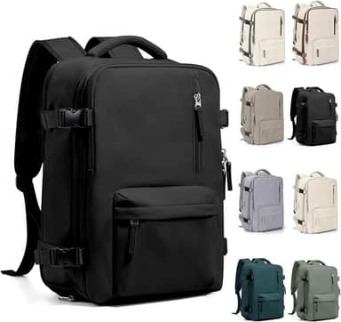 Mochila Executiva de Viagem Grande 40L Impermeável com Porta USB, Mochila Compartimento para Notebook, Mochila Feminina/Masculina Reforçada para Trabalho e viagem – VANOVA