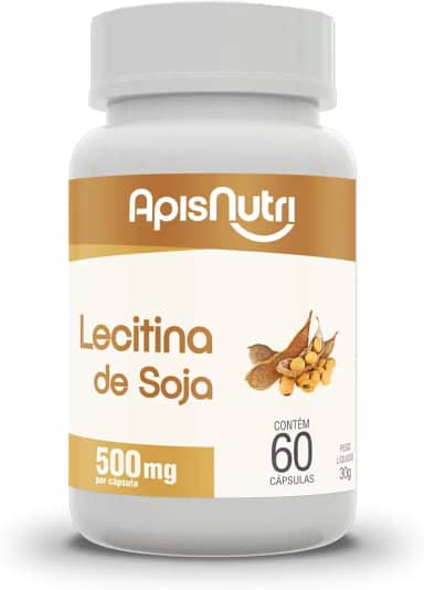 Lecitina de Soja 500mg (60caps), Apisnutri