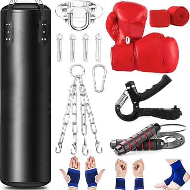 Saco de Boxe, Boxe Treino Profissional,10 Peças, (Sem enchimentos)