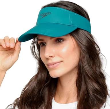 Viseira Feminina Sport Regulável, Verde Acqua, Único