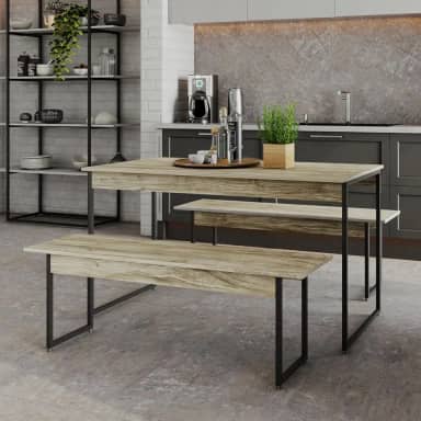 Mesa de Jantar Tub C/02 Bancos