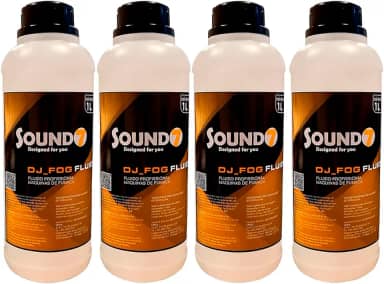 Kit 4 Líquido De Fumaça Sound7 Djfog Fluid 1 Litro Densidade (NEUTRO)