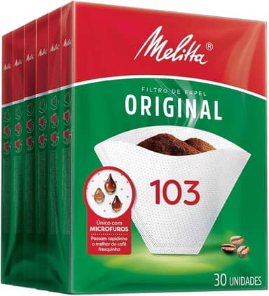 filtro de papel melitta 103 dp 1x6x30un