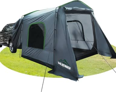 Tenda SUV, barraca retangular de carro para 5 a 9 pessoas, à prova d'água e à prova de vento para acampamento de carro, barracas de acampamento grandes com bolsa de armazenamento, SUV, Van