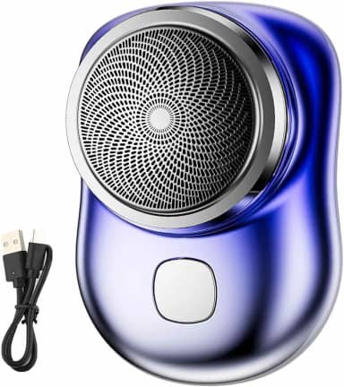Mini Barbeador Elétrico | barbear sem dor para cuidados profissionais,Barbeador bolso leve, lavável USB recarregável Barbeador barba portátil Aparador cabelo Baodan