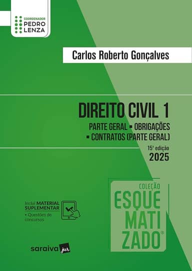 Direito Civil - Vol.1 - Coleção Esquematizado - 15ª Edição 2025