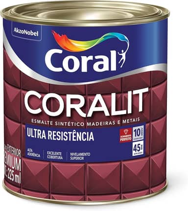 CORALIT ULTRA RESISTENCIA ALTO BRILHO MARROM CONHAQUE 225ML - CORAL