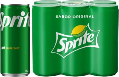 Refrigerante Sprite Original Lata 310ml – Pack com 6 Unidades