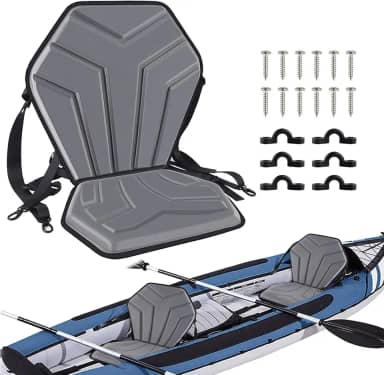 Apaspoil Assento Universal Para Caiaque Com Apoio As Costas, Confortável De Luxo Canoa, Compatível Caiaque, Canoagem, Rafting E Pesca