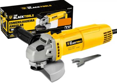 Esmerilhadeira Lixadeira Angular 780w 115mm 4.1/2 11000rpm 127v Bta800 The Black Tools