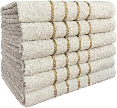 Kit 04 Toalha de Banho 100% Algodão Selecionado com Alta Absorção 70x130cm (Bege)