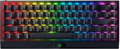 Razer BlackWidow V3 Mini HyperSpeed 65% teclado mecânico sem fios para jogos: interruptores mecânicos verdes tácteis e clicy, teclas Phantom Pudding - Chroma RGB - bateria de até 200 horas -