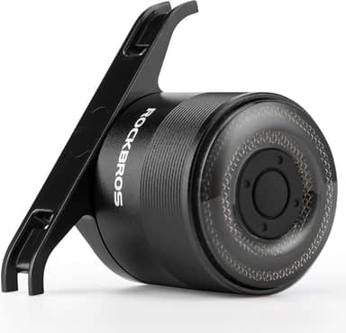 ROCKBROS Luz traseira de bicicleta, luz traseira para bicicleta, 5 modos, recarregável tipo C, leve, IPX5, lanterna traseira de bicicleta de liga de alumínio para passeios noturnos