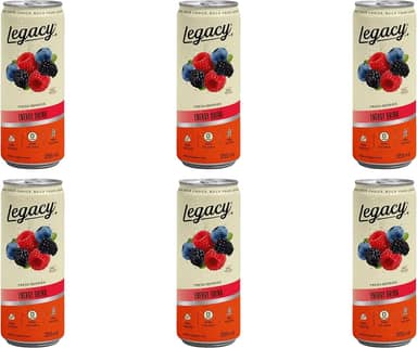 Energético Zero Caloria Fresh Berries 355ml - Legacy 6 UNID