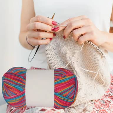 Fio colorido para crochê macio, mistura de nylon e algodão, ideal para iniciantes, tricô, projetos de bricolage e artesanato