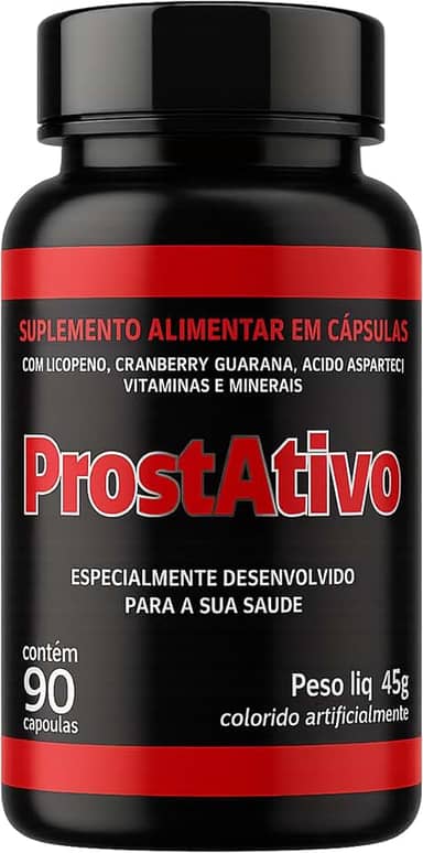 ProstAtivo 90 Cápsulas Próstata Inchada Dor Urinária Hiperplasia