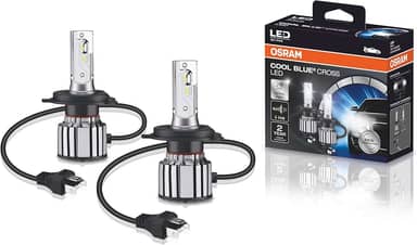 KIT LED COOL BLUE CROSS H4 OSRAM - 64193CW CBC - Potência 23W - Tensão 12V - 2 anos de Garantia - 6000K Branca Azulada