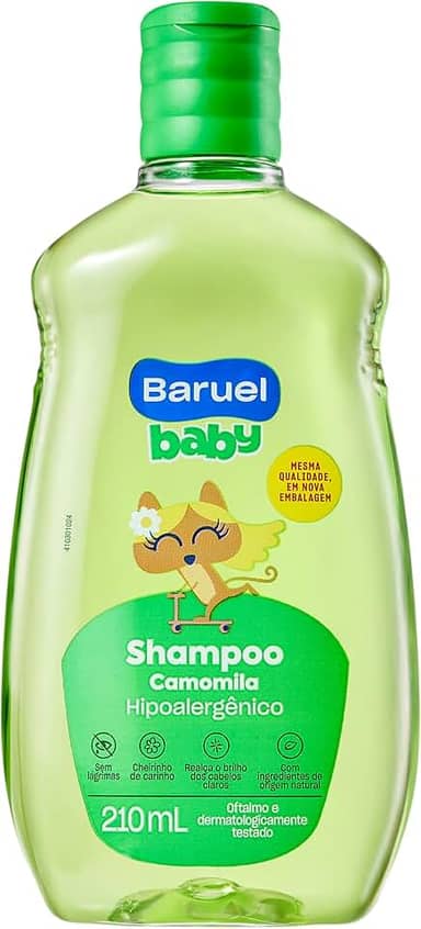 Shampoo Infantil Camomila 210ml – Baruel Baby