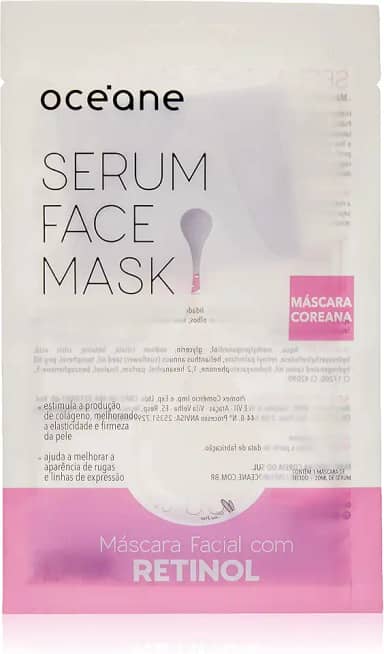Océane Máscara Facial com Retinol - Serum Face Mask 20ml