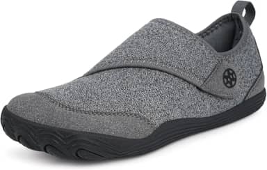 Pantufas largas para diabéticos para homens e mulheres com suporte de arco ortopédico ajustável, artrite, edema inchado, casa, sapatos internos e externos