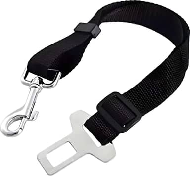 Cinto de Segurança para Animais de Estimação, Coleira e Colete com Fivela Ajustável, Resistente para Cães e Gatos