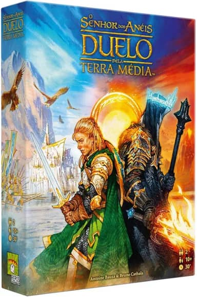 Galápagos, O Senhor dos Anéis: Duelo pela Terra Média, GAMES, a partir de 10 anos, 2 jogadores, partidas de ate 30 min.