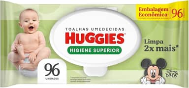Lenços Umedecidos Huggies Max Clean - 96 lenços
