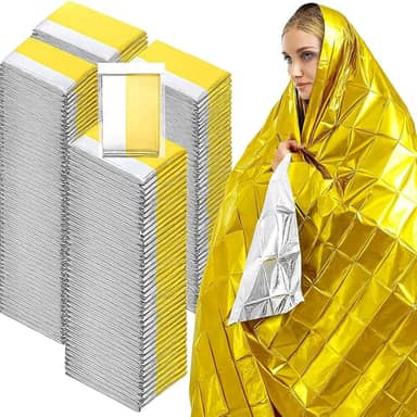 Cobertor Manta Térmica Aluminizado Cobertor De Emergencia Isolante Ao Frio Extremos, Proteger de insolação Trilhas Aventuras Kit Acampamentos 1 Cobertor