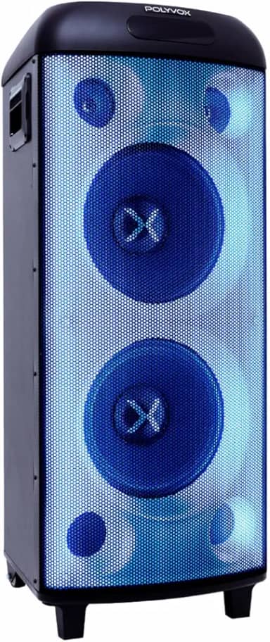 Caixa de Som Amplificada Polyvox Torre XT-990 TWS Bluetooth Full Led 2000W