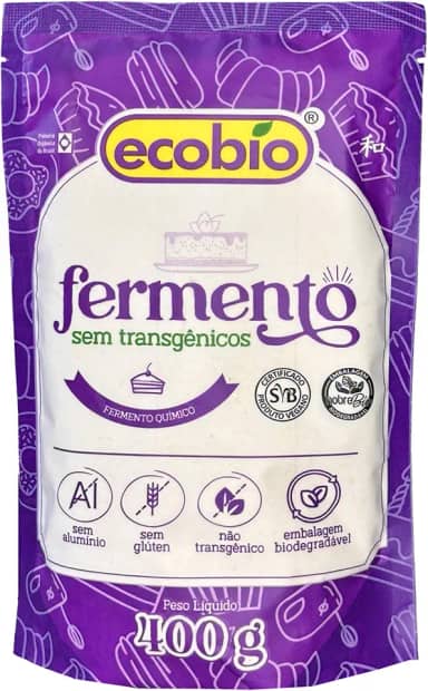 ECOBIO - Produtos Orgânicos. Fermento Não Transgênico para Bolos e Torstas