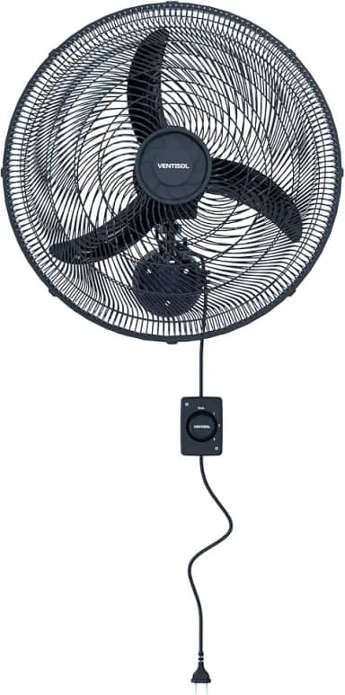 Ventilador de Parede New 50cm Preto 127V Preto Ventisol