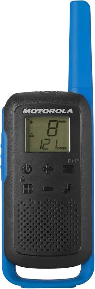 Motorola Solutions Rádio bidirecional T270TP preto com azul, pacote com três