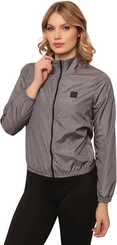 Jaqueta Feminina Corta Vento Microfibra Resistente à Água e Proteção UV
