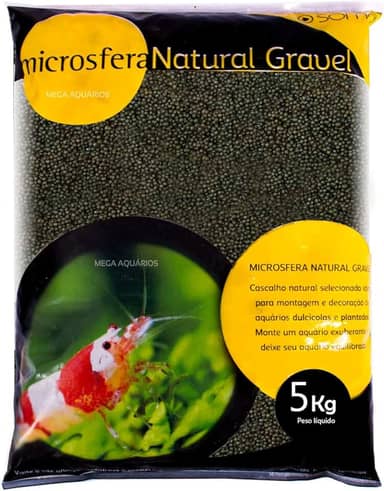 Substrato SOMA Plant Gravel Ceramic Black 5Kg 1-2mm Preto