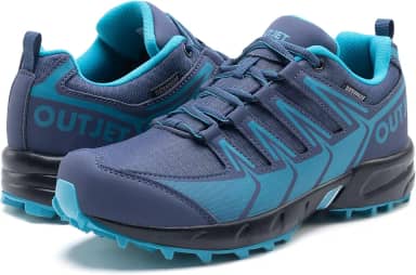 Tênis feminino à prova d'água leve antiderrapante para caminhada para uso ao ar livre