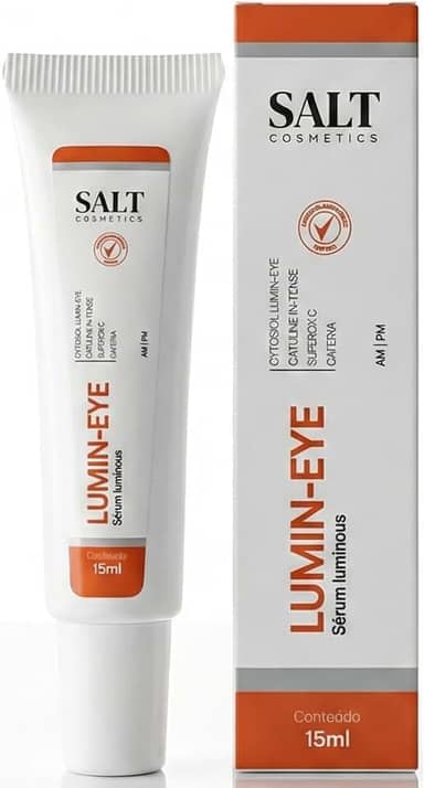 Sérum para Área dos Olhos Roll-On 15g – Lumin-Eye – Luminosidade, Hidratação e Redução de Olheiras – Salt Cosmetics