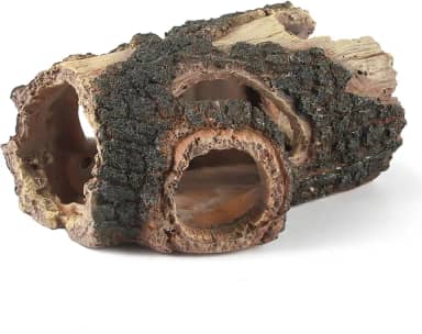 IBWell Decorações de aquário de madeira para aquário, troncos falsos de resina, terrário DÉCor, esconderijo de aquário de répteis para caverna de peixes, tartarugas pequenas, para tanque de 20 galões