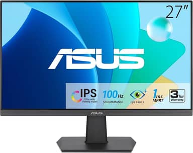 Asus Monitor LED VA27EHF de 27 polegadas, resolução 1920 x 1080 (Full HD 1080p), 1ms